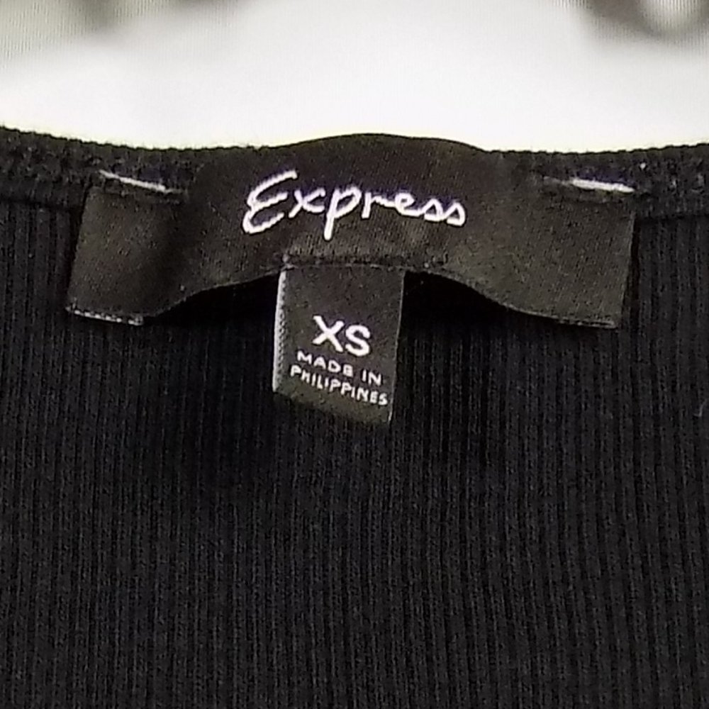 Express Black Sparkle Women's Tank Top Size XS - Picture 2 of 5